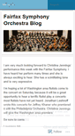 Mobile Screenshot of fairfaxsymphonyorchestra.wordpress.com
