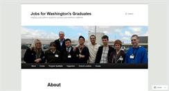 Desktop Screenshot of jobsforwashingtongraduates.wordpress.com