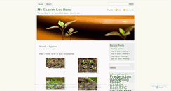 Desktop Screenshot of gardenlogblog.wordpress.com