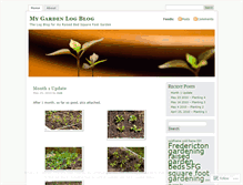Tablet Screenshot of gardenlogblog.wordpress.com