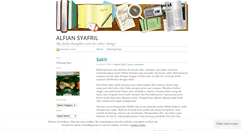 Desktop Screenshot of alfiansyafril.wordpress.com