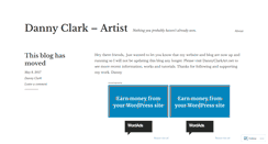 Desktop Screenshot of dannyclarkart.wordpress.com