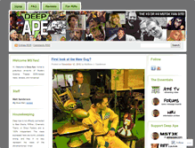 Tablet Screenshot of deepape.wordpress.com