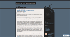 Desktop Screenshot of dawnofthealmostdead.wordpress.com