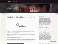 Tablet Screenshot of lingershortfilm.wordpress.com