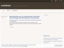 Tablet Screenshot of oodhfb3s2.wordpress.com