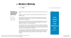 Desktop Screenshot of modernmelody.wordpress.com