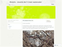 Tablet Screenshot of biolytix.wordpress.com