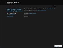 Tablet Screenshot of anjhero.wordpress.com