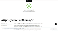 Desktop Screenshot of leannawallner.wordpress.com