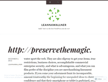 Tablet Screenshot of leannawallner.wordpress.com