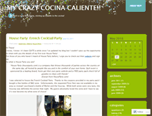 Tablet Screenshot of cocinacaliente.wordpress.com