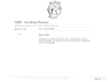 Tablet Screenshot of gohorseprocess.wordpress.com