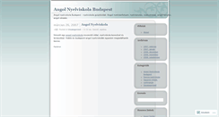 Desktop Screenshot of angolnyelviskolabudapest.wordpress.com