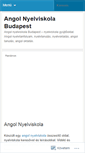 Mobile Screenshot of angolnyelviskolabudapest.wordpress.com