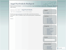 Tablet Screenshot of angolnyelviskolabudapest.wordpress.com