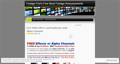 Desktop Screenshot of footagefirm.wordpress.com