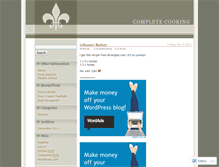Tablet Screenshot of completecooking.wordpress.com