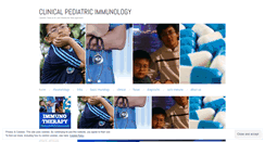 Desktop Screenshot of pediatricimmunology.wordpress.com