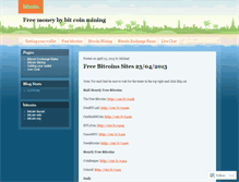 Tablet Screenshot of bitcoins.wordpress.com