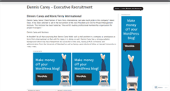 Desktop Screenshot of denniscarey.wordpress.com