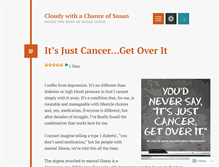 Tablet Screenshot of cloudywithachanceofsusan.wordpress.com