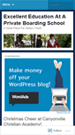 Mobile Screenshot of canyonvillechristianacademy.wordpress.com