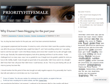 Tablet Screenshot of priorityfitfemale.wordpress.com