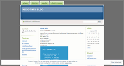Desktop Screenshot of krootim.wordpress.com