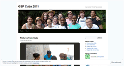 Desktop Screenshot of gspcuba2011.wordpress.com