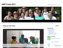 Tablet Screenshot of gspcuba2011.wordpress.com