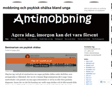 Tablet Screenshot of antimobbning.wordpress.com