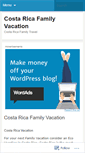 Mobile Screenshot of costaricafamilyvacation.wordpress.com