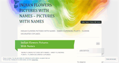 Desktop Screenshot of indianflowerspictureswithnamesinr.wordpress.com