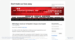 Desktop Screenshot of donttradeourlivesaway.wordpress.com