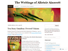 Tablet Screenshot of alistairainscott.wordpress.com