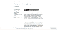 Desktop Screenshot of bthoskins.wordpress.com