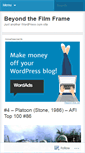 Mobile Screenshot of beyondthefilmframe.wordpress.com