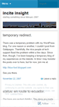 Mobile Screenshot of inciteinsight.wordpress.com