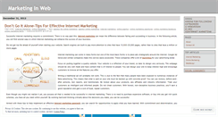 Desktop Screenshot of marketinginweb.wordpress.com