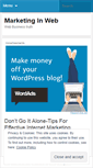 Mobile Screenshot of marketinginweb.wordpress.com