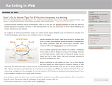 Tablet Screenshot of marketinginweb.wordpress.com