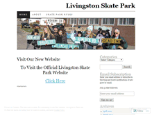 Tablet Screenshot of livingstonskatepark.wordpress.com