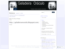 Tablet Screenshot of geladeiraoraculo.wordpress.com