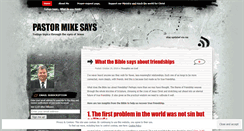Desktop Screenshot of pastormikesays.wordpress.com