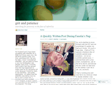 Tablet Screenshot of gritandpatience.wordpress.com