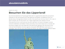 Tablet Screenshot of aboutdetmoldinfo.wordpress.com