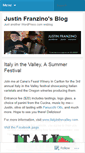 Mobile Screenshot of justinfranzino.wordpress.com