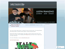 Tablet Screenshot of justinfranzino.wordpress.com