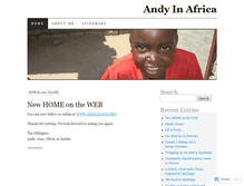 Tablet Screenshot of andyinafrica.wordpress.com